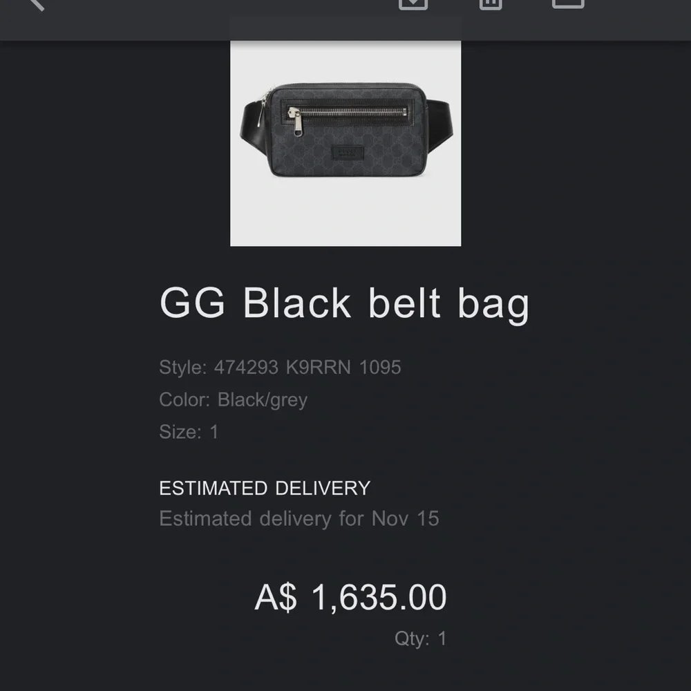 GUCCI GG BELT BAG - Picture 4 of 6